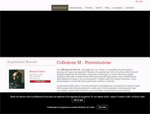 Tablet Screenshot of collezione-m.it